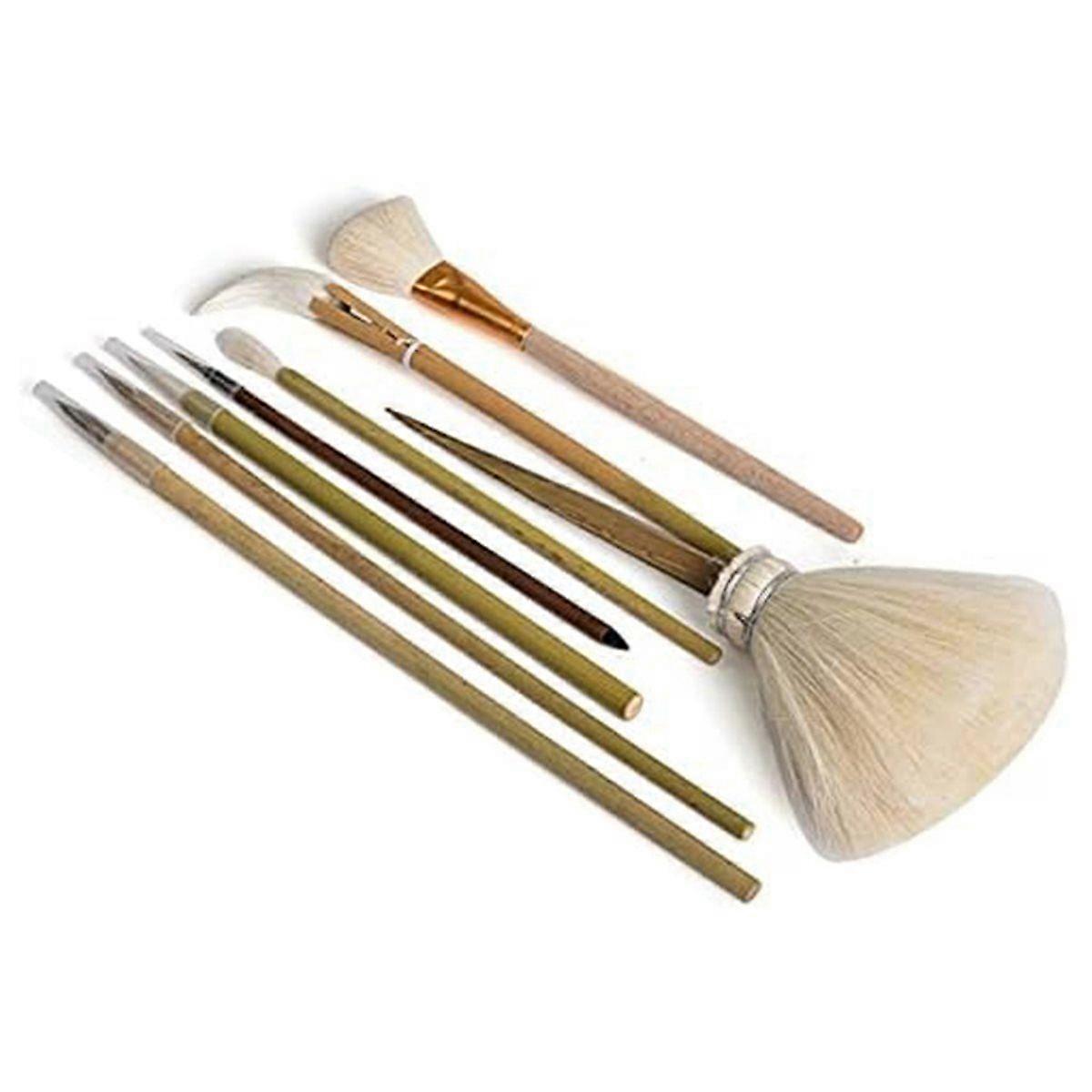 8PCS/Set Writing Brush Pottery Tools Painting Painted Hook Pen