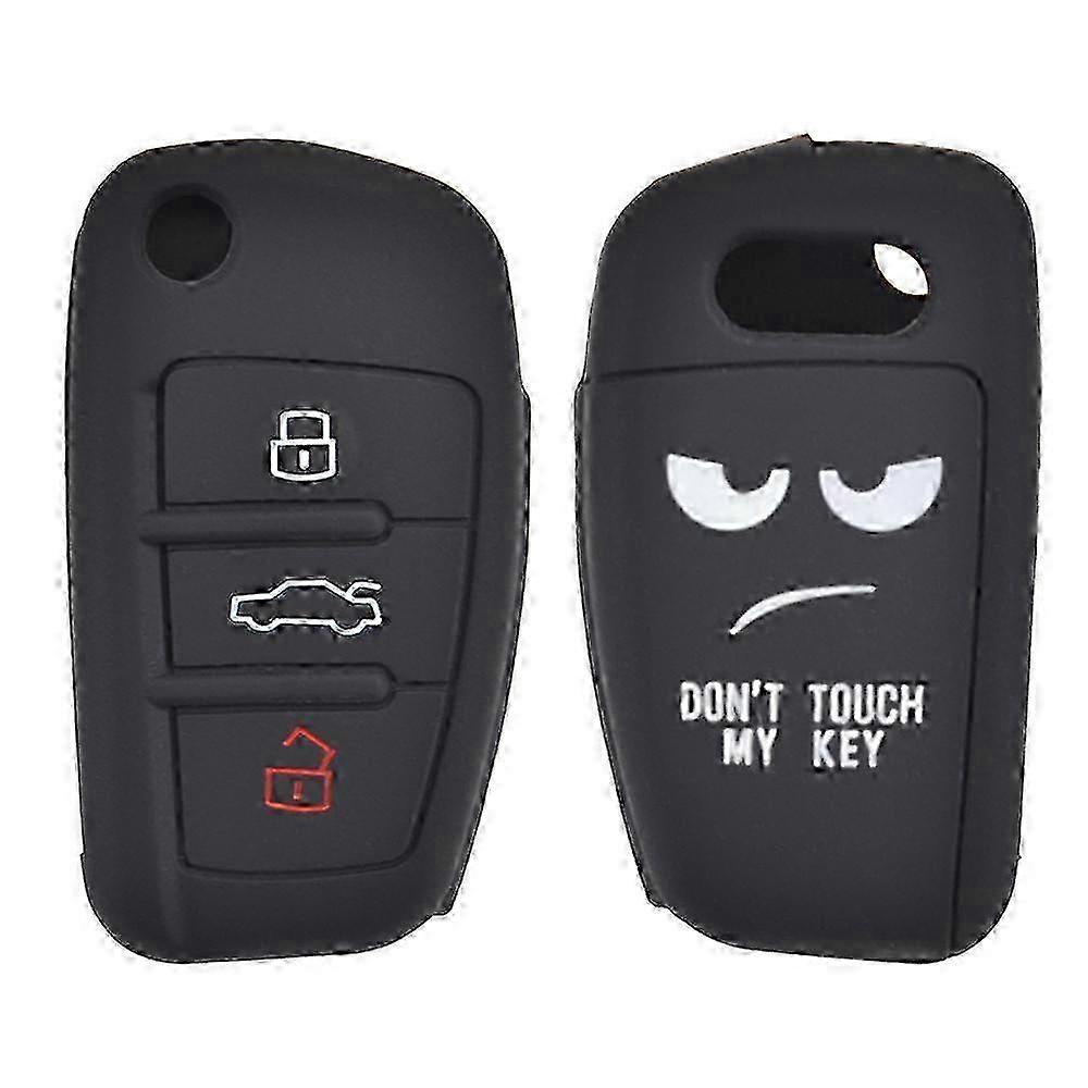 w Silicone Car Key Case For A1 S1 A3 S3 A4 A6 RS6 TT Q3 Q7 Cover Remote Fob Shell Jacket Sleeve
