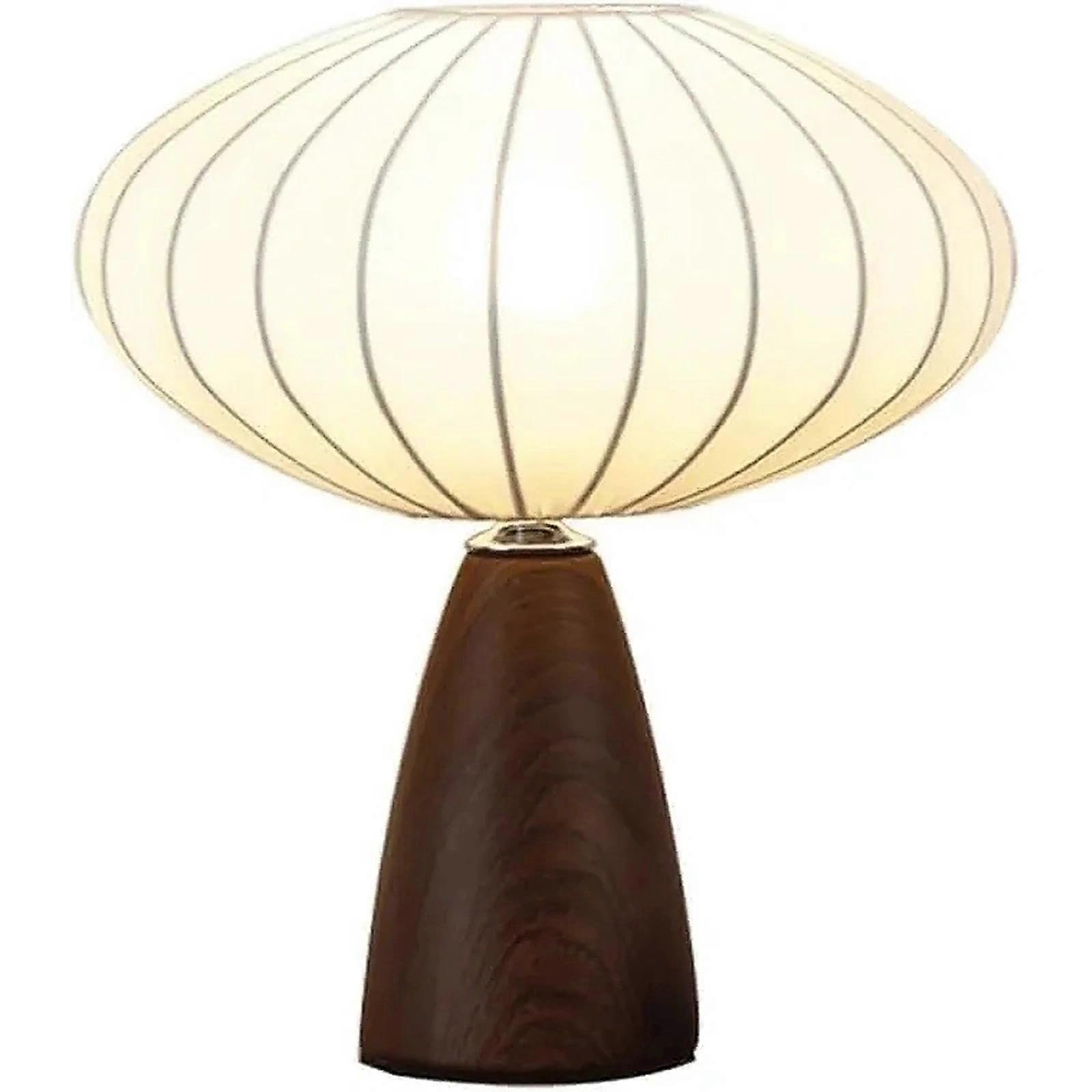 Modern Small Bedside Lamp Ceramic Table Lamp with Fabric Shade for Bedroom Nightstand Office Dorm Soft Light Small Spaces