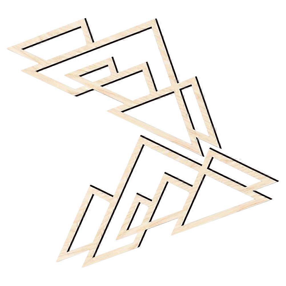 3D Geometric Mountain Wall Panel 2Pcs Rustic Decor For Homeowners Interior Spaces