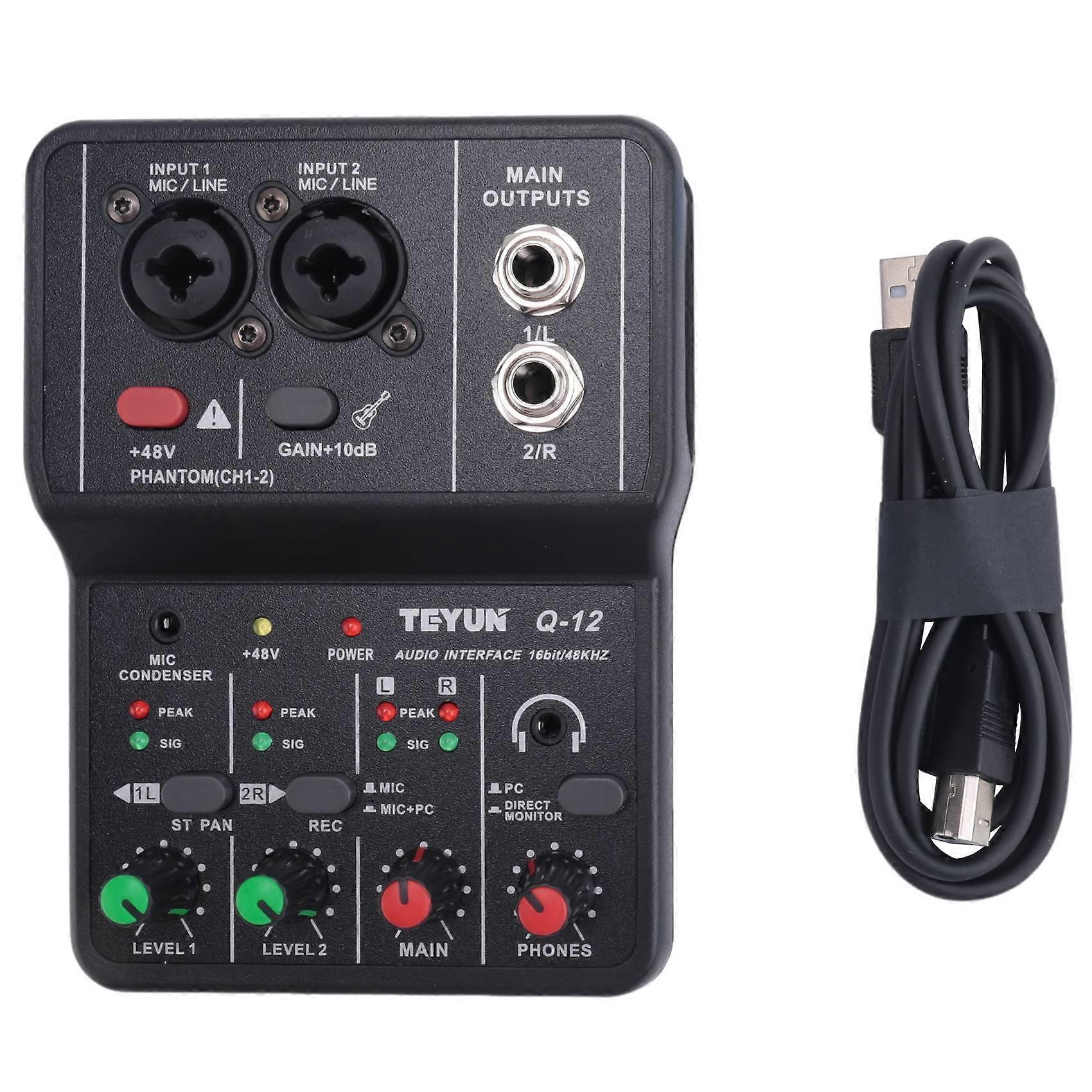 Q-12 Interface 4-kanals 48V stereo lydkort for datamaskin