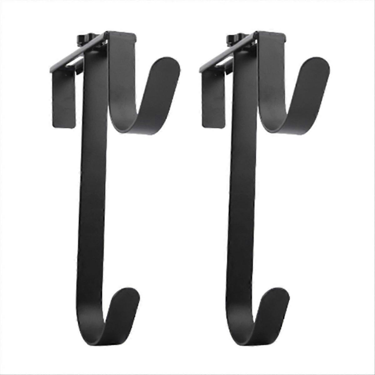 2pcs Metal Adjustable Width Skimmer Pool Pole Hanger