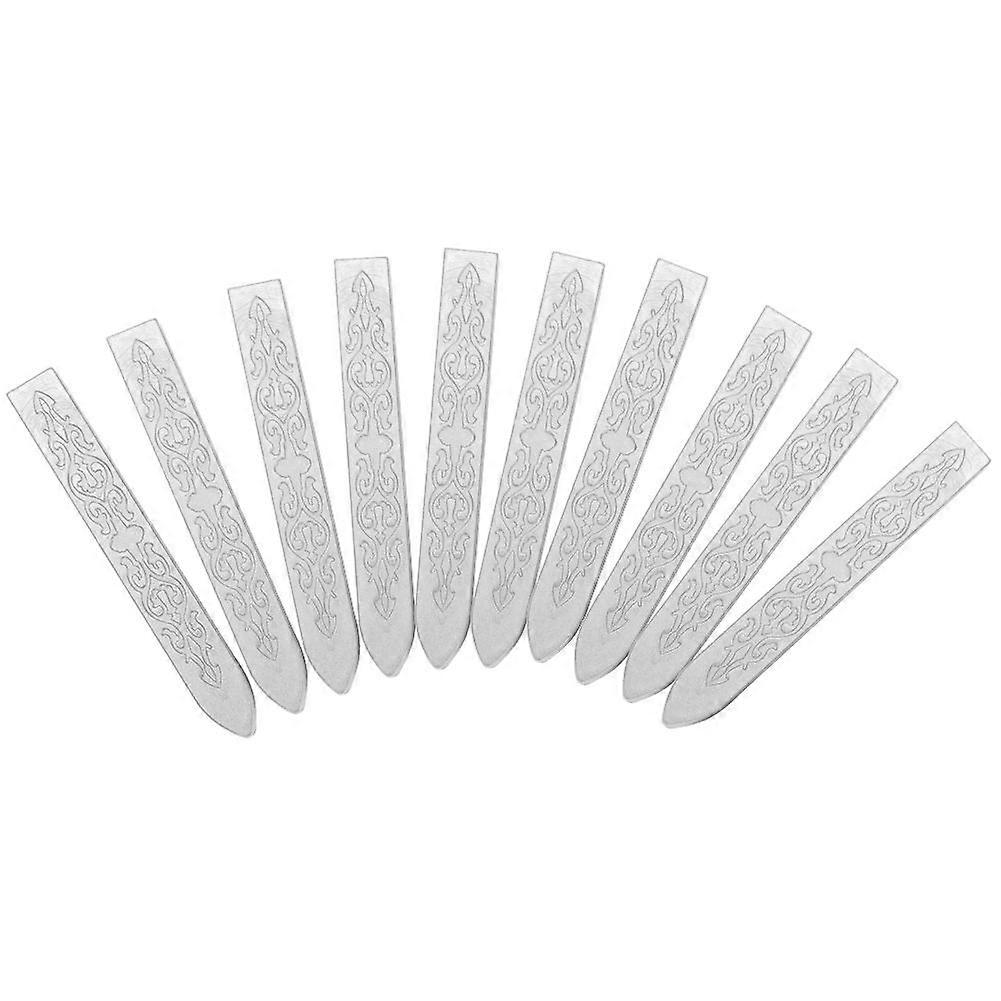 10 coreless retro sealing wax sticks with arrow design, envelope sealing accessories (silver)