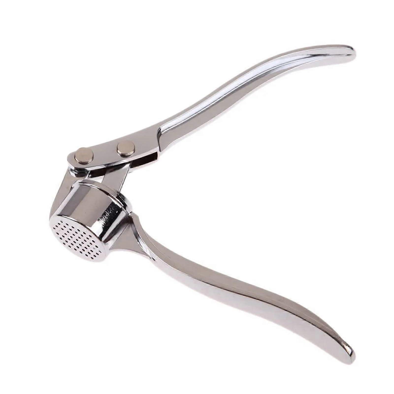Stainless Steel Garlic Press Crusher with Ergonomic Grip for Fast Garlic and Ginger Mincing
