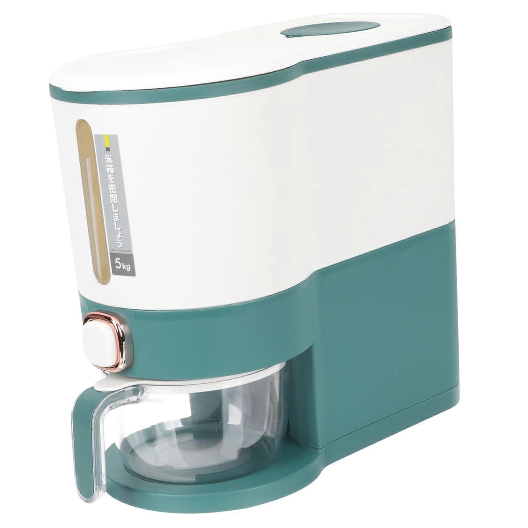 Rice Storage Container with Airtight Seal, Large Capacity Grain Dispenser for Beans and Rice