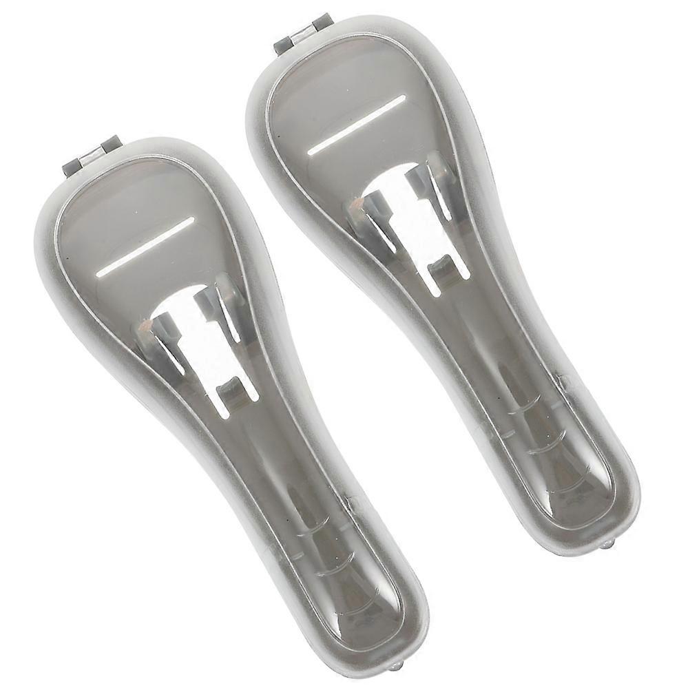 Travel Manual Case Case for Storage Use 6Pcs Smooth Surface Grey