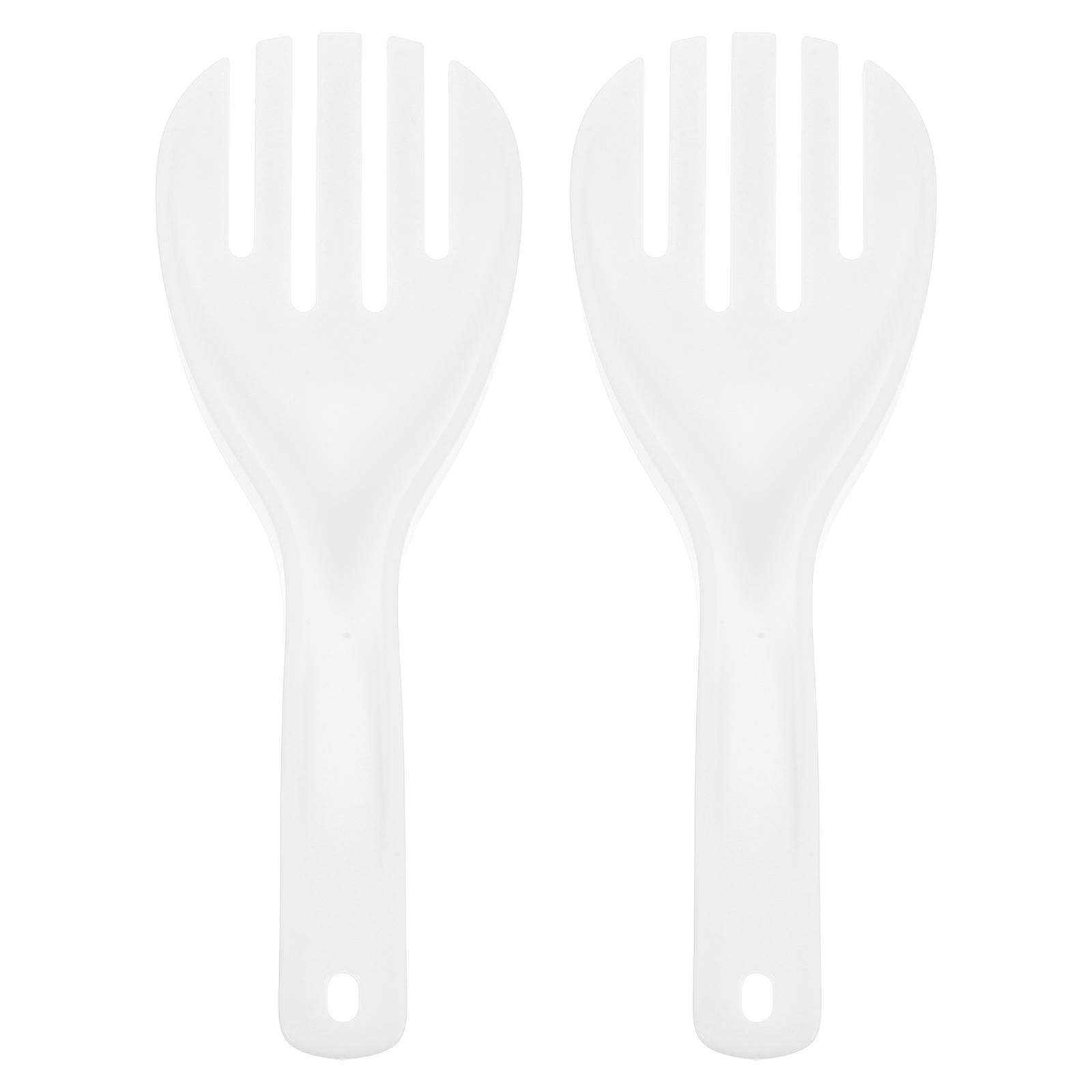 Heat Resistant Plastic Rice Paddle Nonstick Rice Spoon for Serving 2Pcs