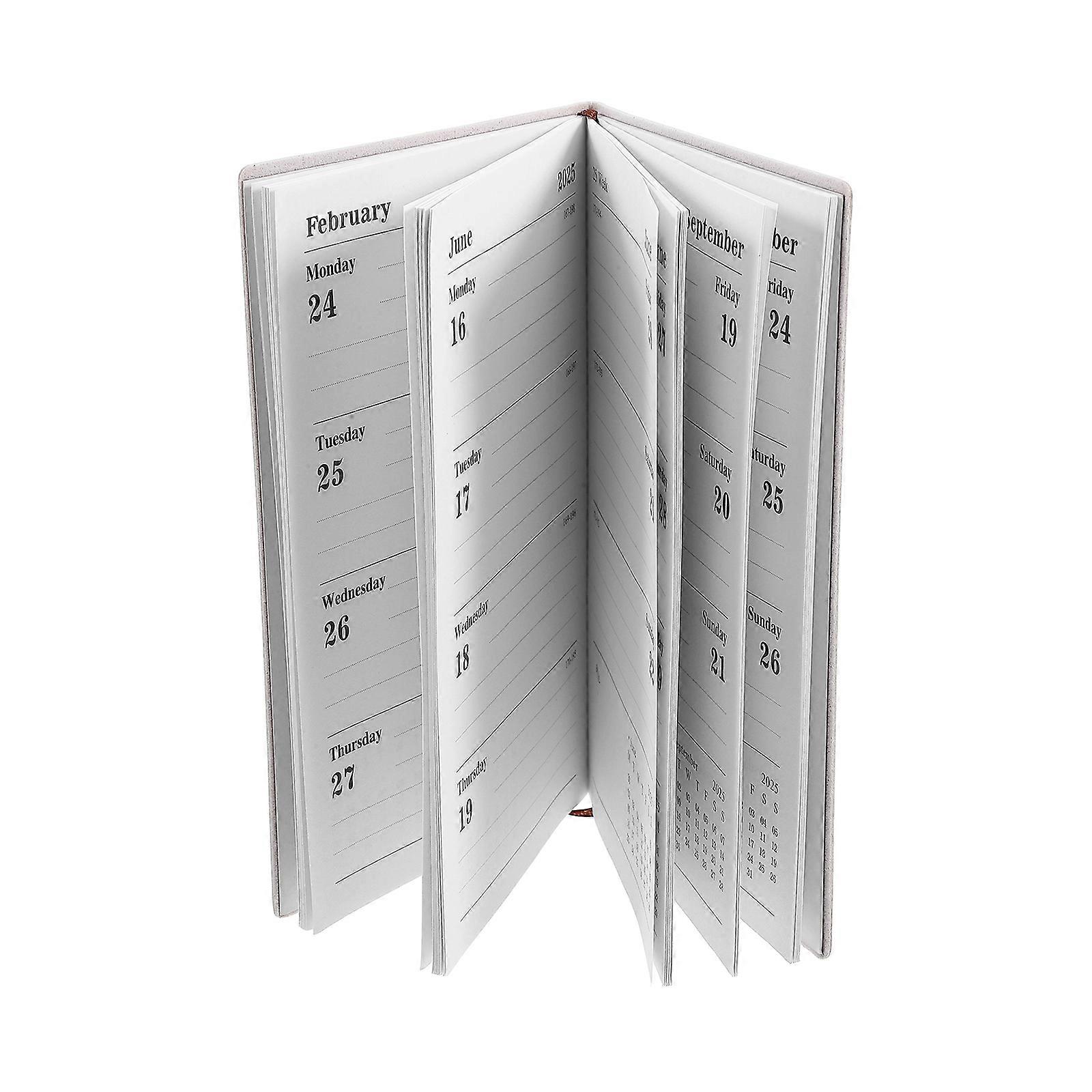 Red Daily Planner Office Schedule Notepad for Home Notebook