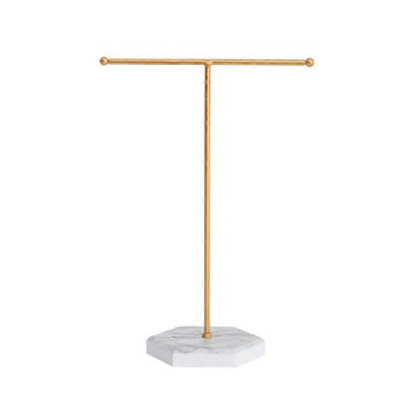 Présentoir à bijoux pour colliers, blanc