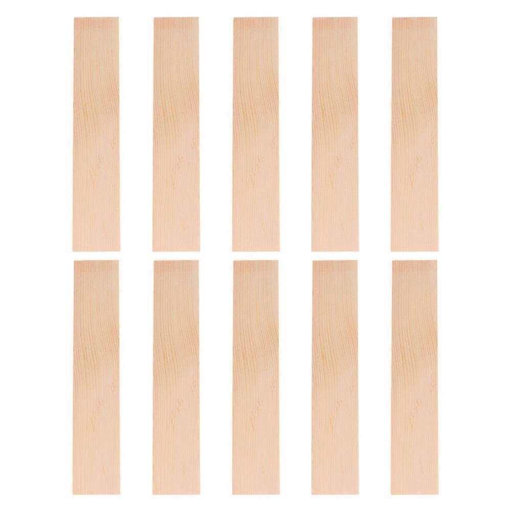 10pcs Khaki Pine Wood Boards for Decoration DIY Crafts Precision Crafted Durable Rectangular Planks