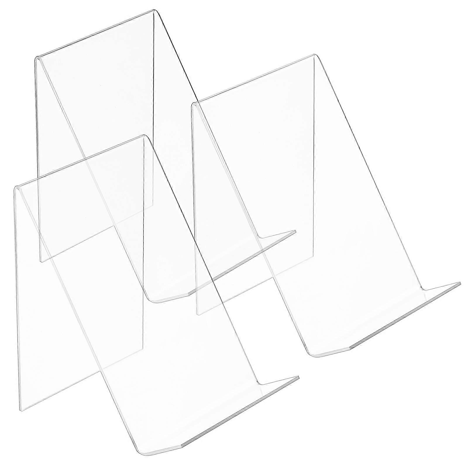 Acrylic Book Stand Clear Display Stand for Display Use 3Pcs