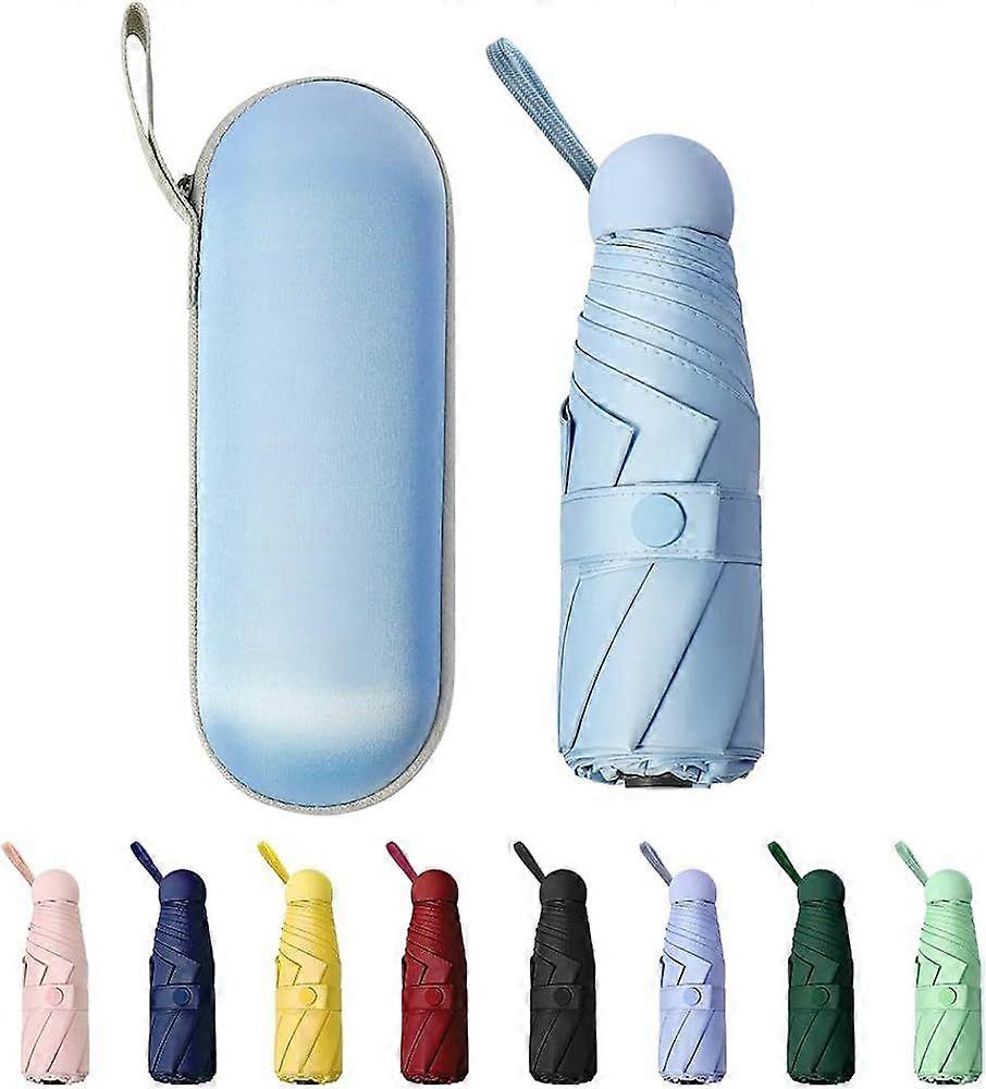 Mini Windproof Folding Travel Umbrella, Sun & Rain Umbrellas, Compact Portable