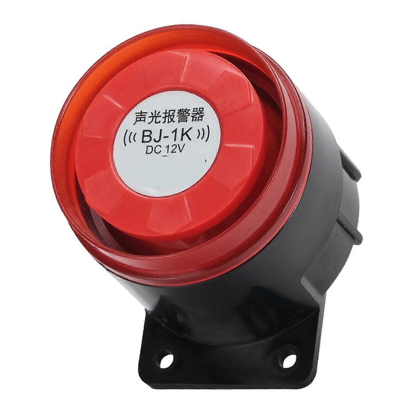 Decibel Burglar Alarm with Flashing Light, Wired Security Siren 220V 24V 12V for Home and Office