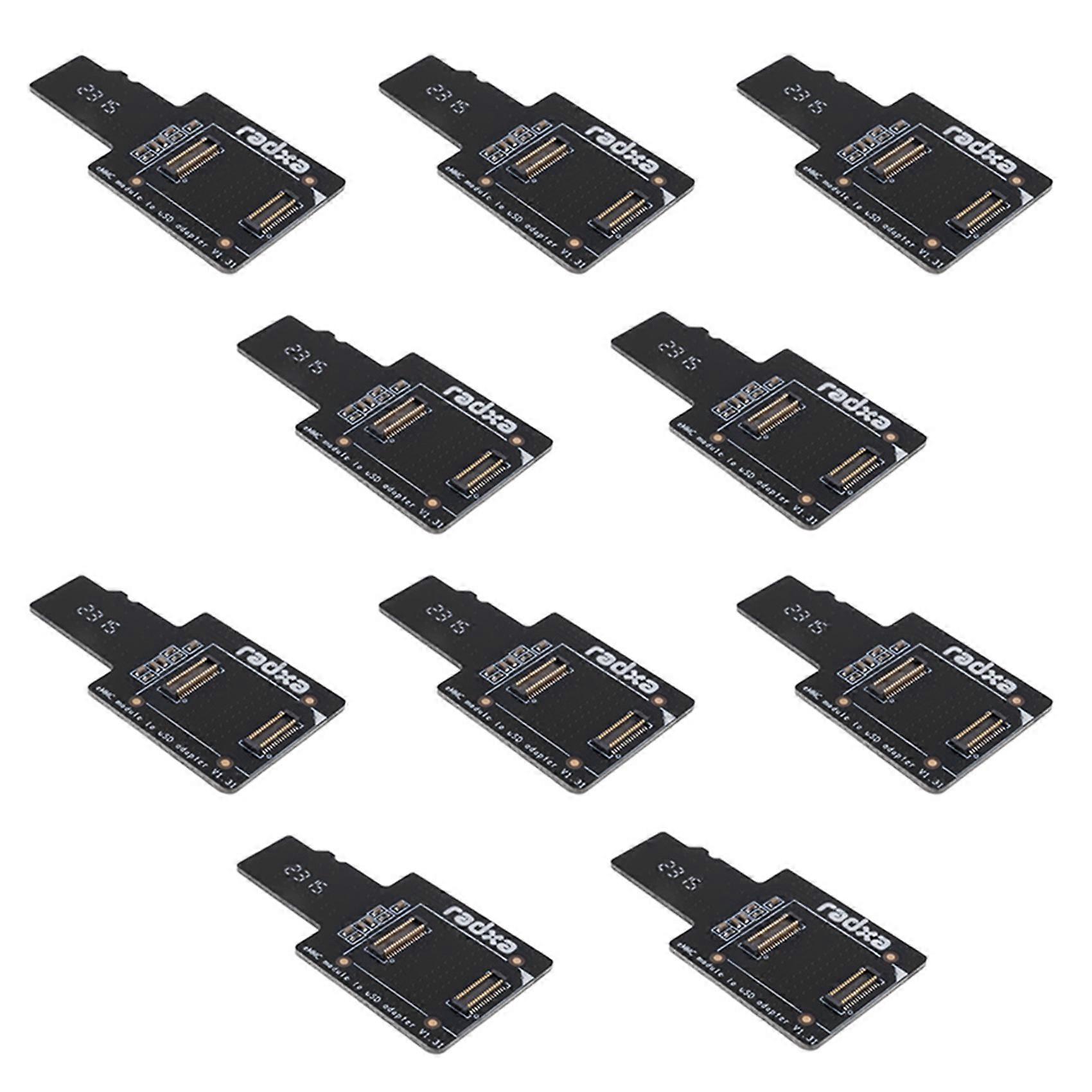 10X EMMC to USD Board EMMC to USB (MicroSD) Adapter Board MicroSD EMMC Modules for ROCK PI 4A/4B