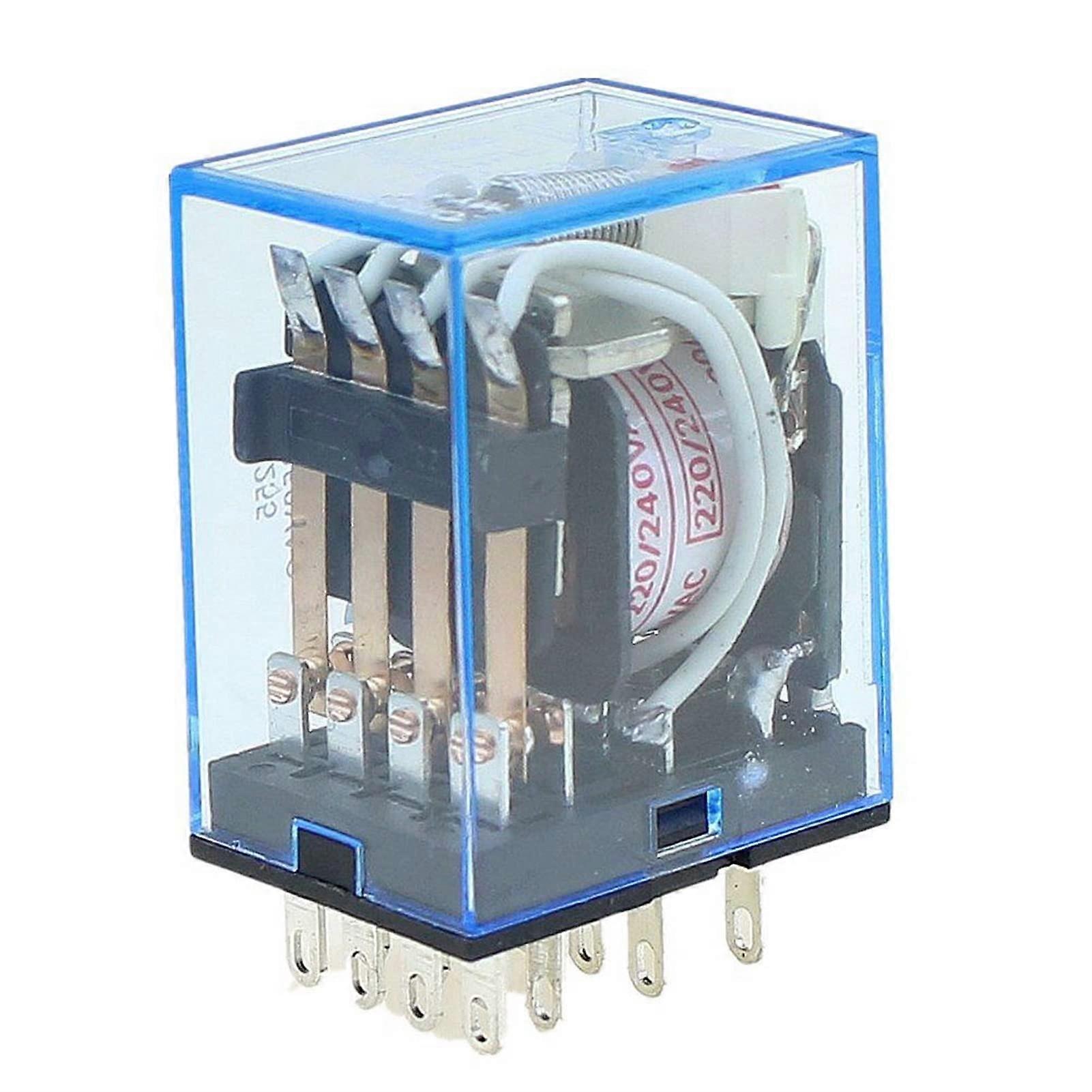 10Pcs MY4NJ Electromagnetic Relay 14 Pin 5A 110V Coil Wide Voltage Industrial Control