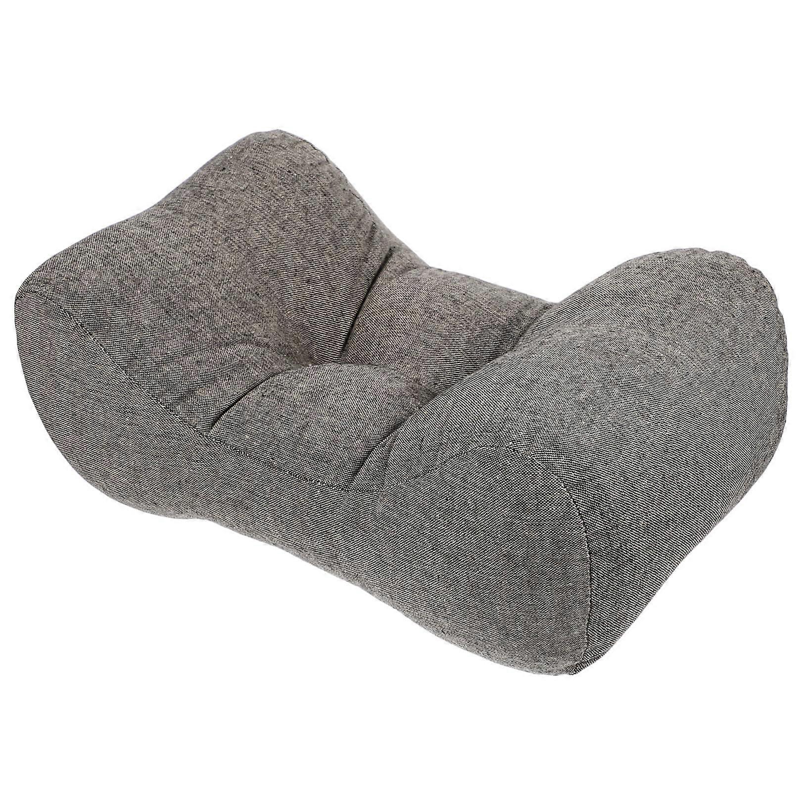 Lumbar Support Pillow for Office Chair and Car Seat, Memory Foam Ergonomic Back Cushion Gray