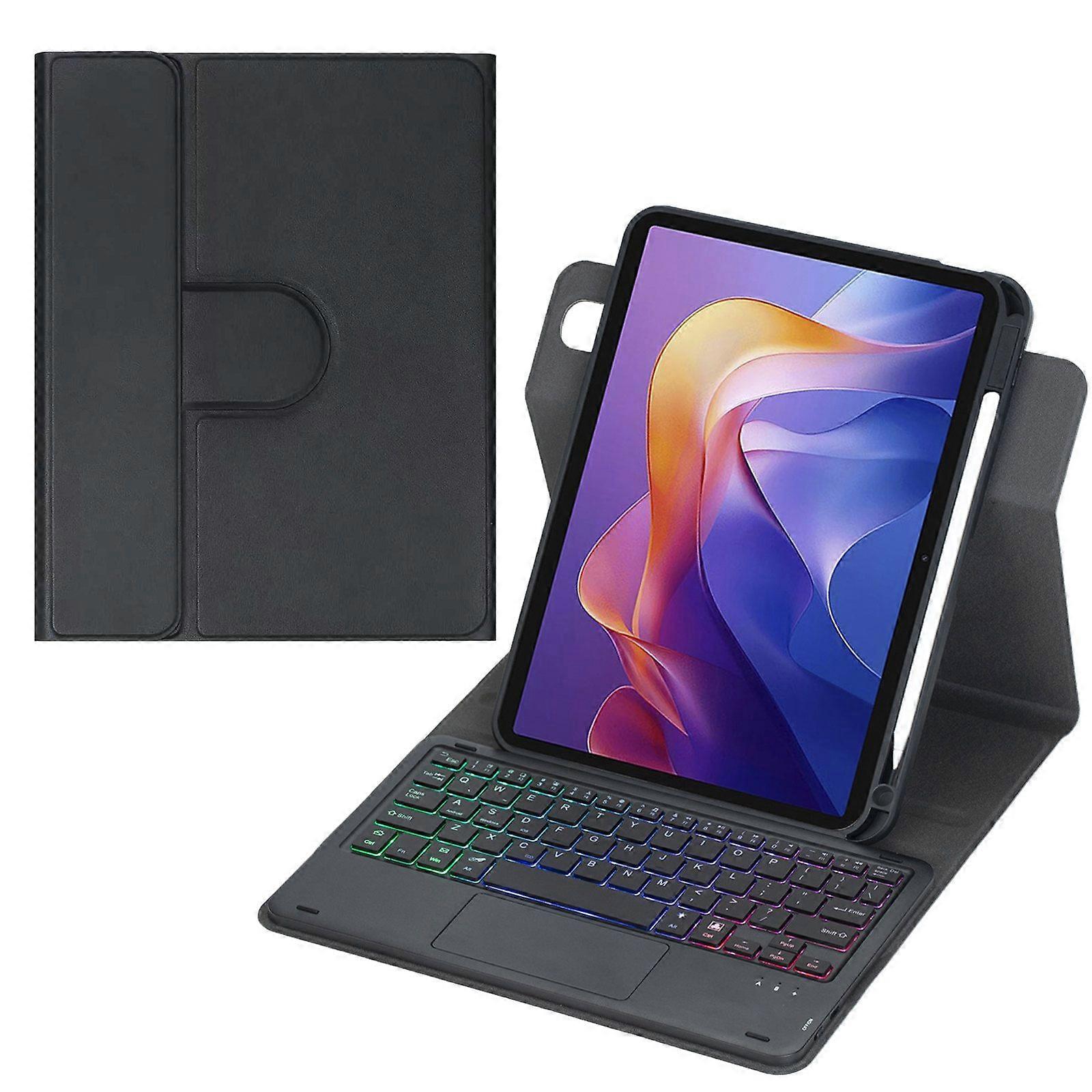 Touchpad/ Backlit Keyboard for Xiaomi Redmi Pad 2, Wireless Detachable Folio Keyboard Cover