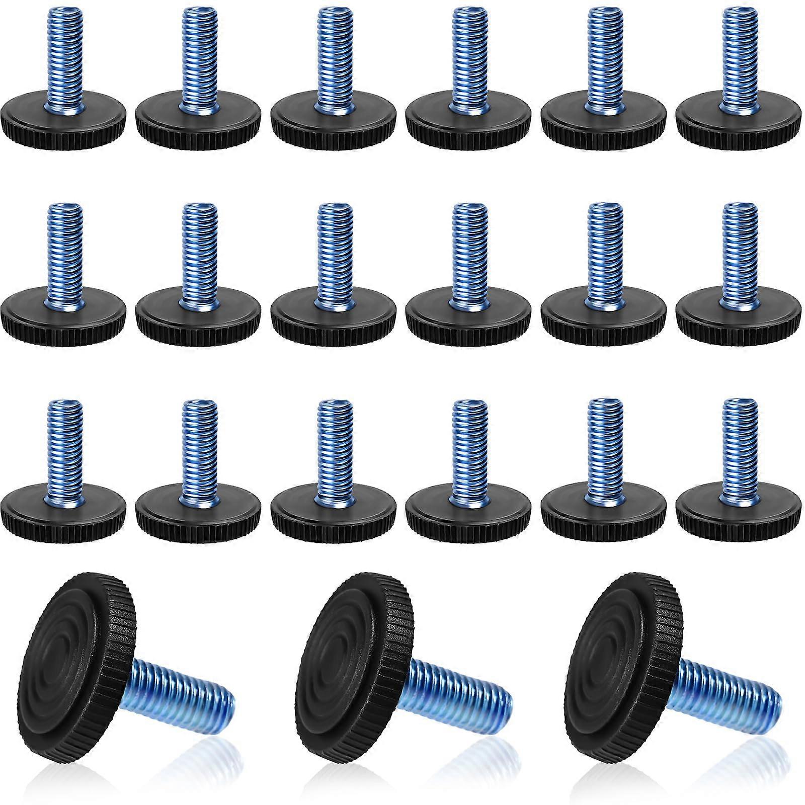 25 PCS M8 Thread Adjustable Furniture Leveling Feet for Tables and Chairs, AntiSlip Base, Floor Protection