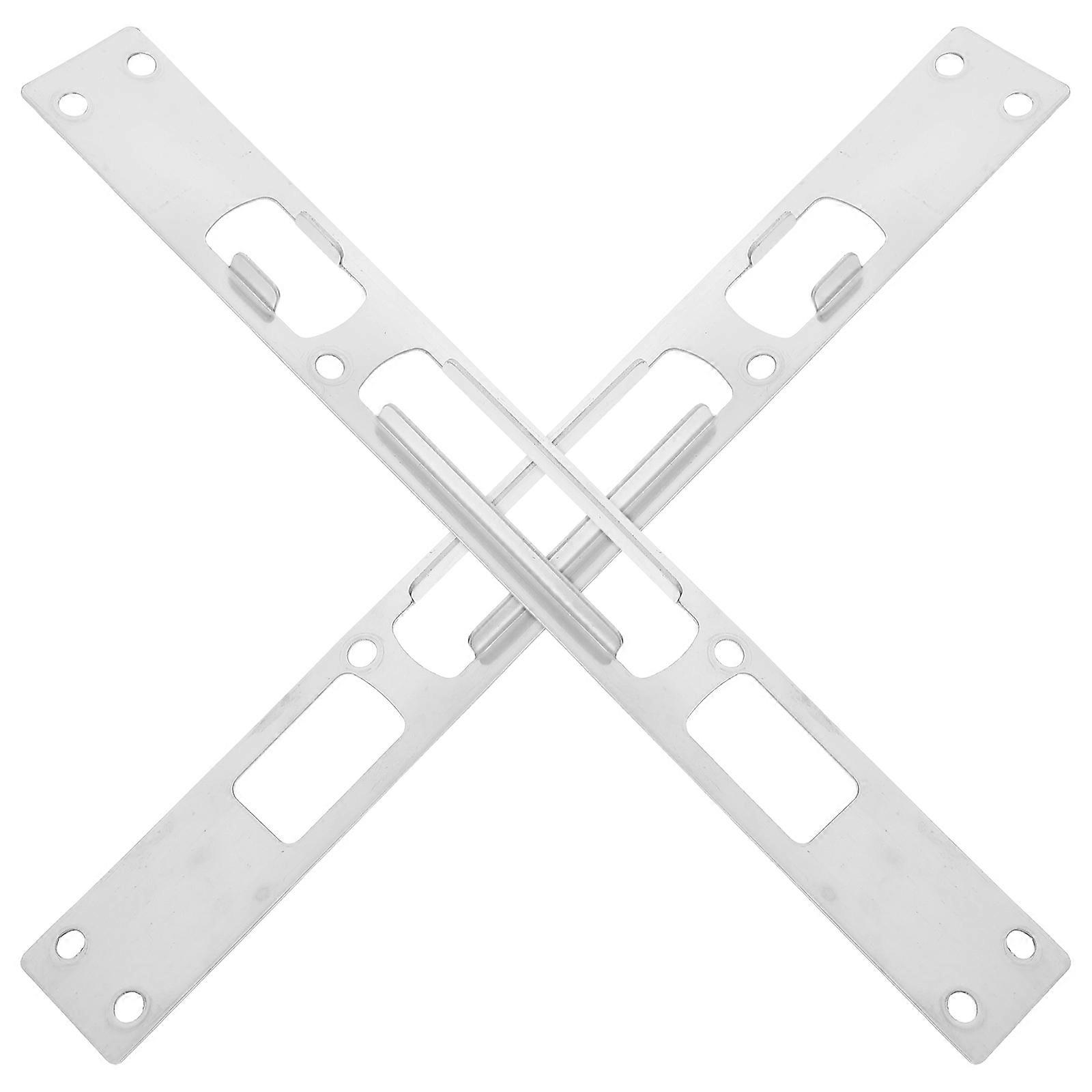 Silver Stainless Steel Door Striker Plate for Security Lock 2Pcs Pack