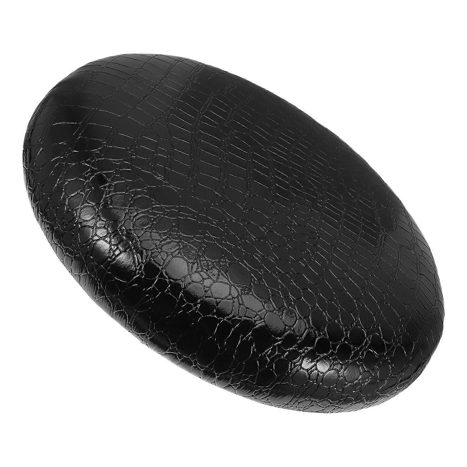 PU Bar Stool Seat Cushion for Quick Replacement Black Round Padded Top