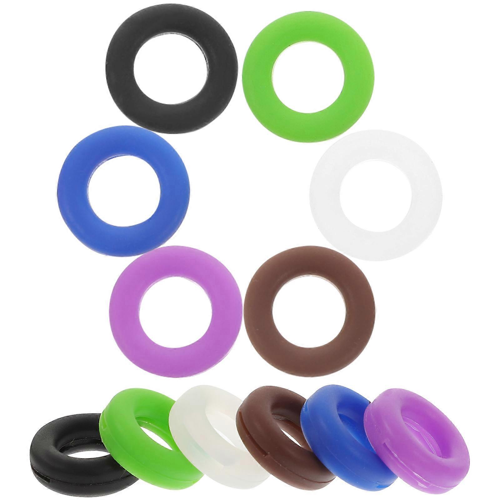 Silicone Anti-Slip Round Retainers for Glasses Use 12Sets Assorted Colors
