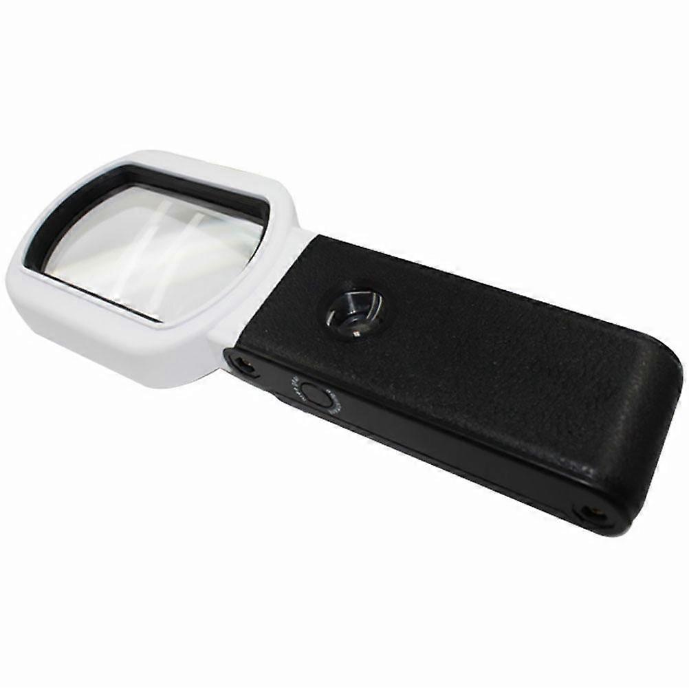 Foldable Reading Magnifier for Magnifying Use with LED Light 1Pcs