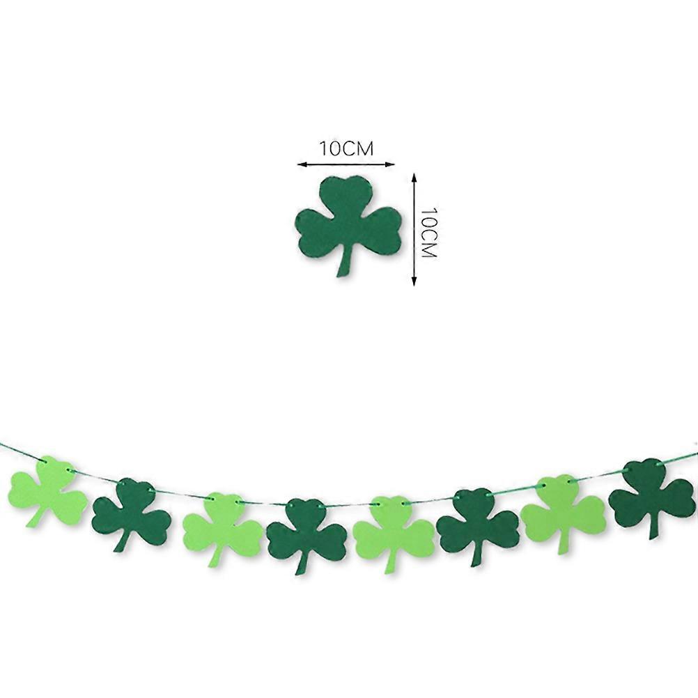 Green Banner Pull Flag for St Patricks Day Party Decoration