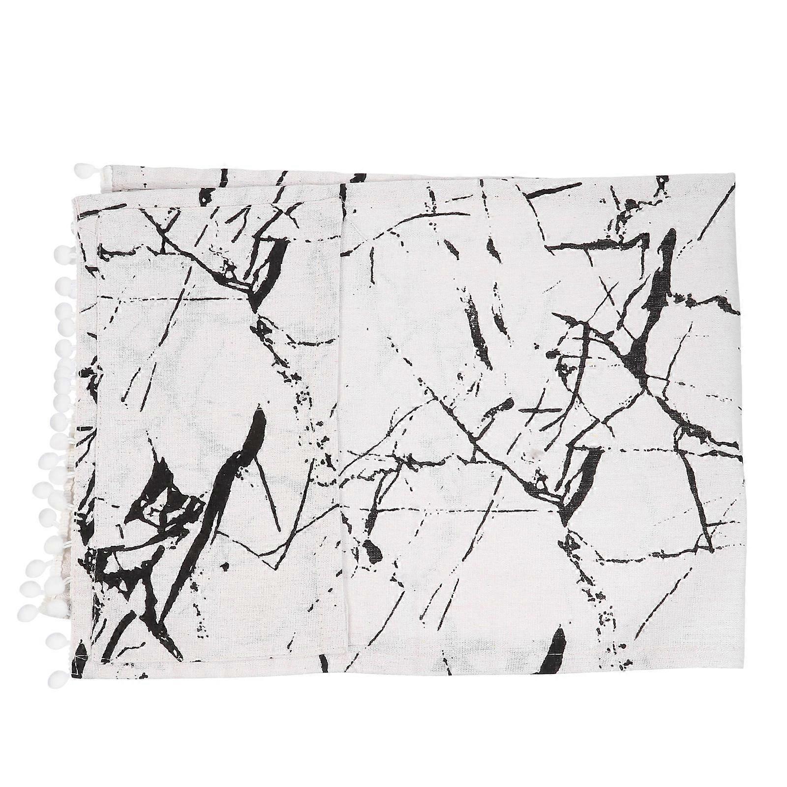 White Microwave Oven Cover Linen Dustproof Appliance Protector