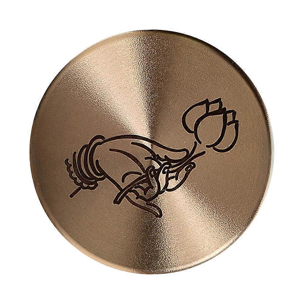 Copper Paperweight Round Paperweight for Calligraphy Practicing with Copper Material