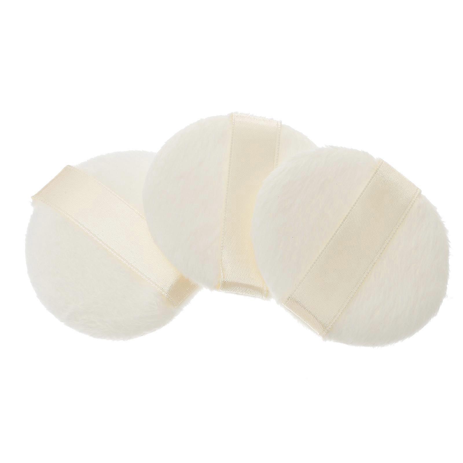 Foundation Powder Puff Fluffy Ultra Short Dusting Puff 9Pcs White