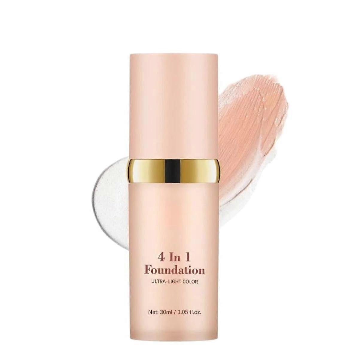 Liquid Foundation Makeup with Flawless Buildable Coverage and Hydrating Ginseng Centella, 30ml