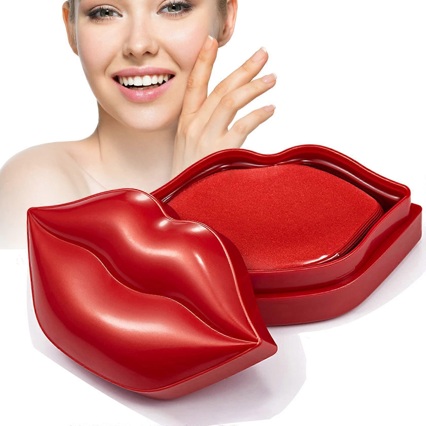 20 Pack Moisturizing Lip Mask Set with Cherry Scent for Deep Hydration and Fine Line Reduction