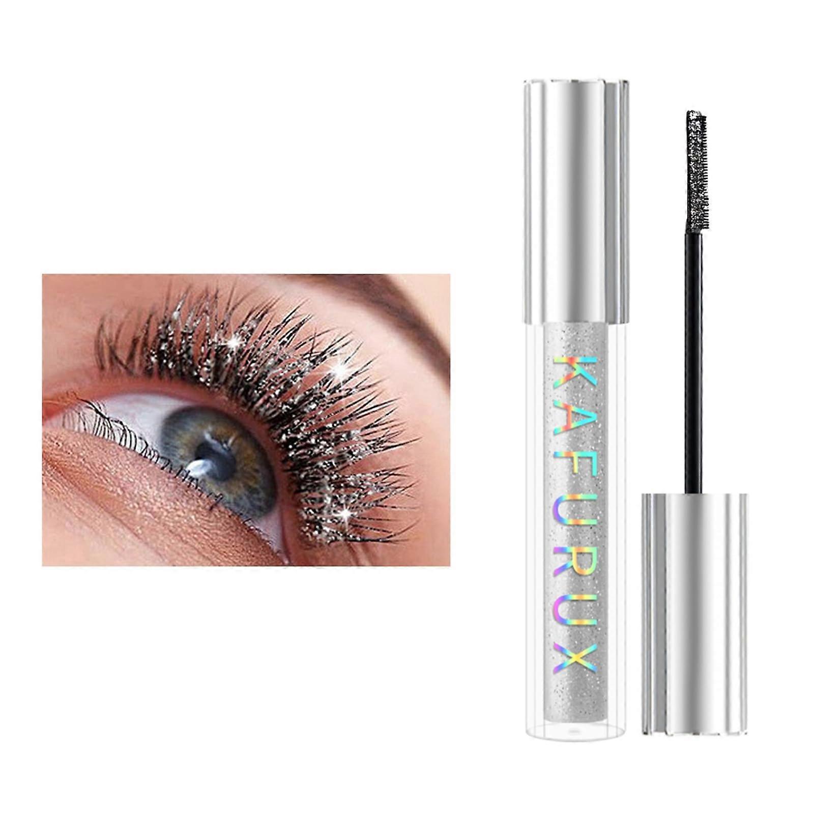 Glitter Mascara Silver Long Lasting Sparkle Volumizing Length Effect Buildable Diamond Shine