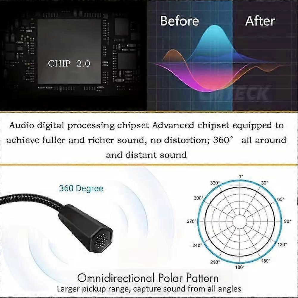 USB Computer Microphone Desktop Condenser USB Microphone For Recording, Wired, Compatible With Windows Mac