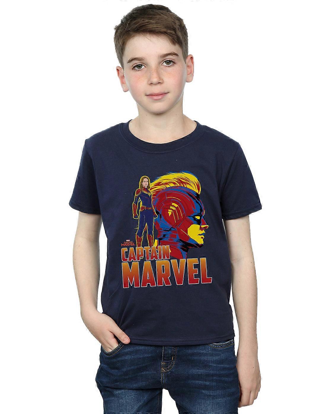 마블 보이즈 캡틴 마블 캐릭터 티셔츠