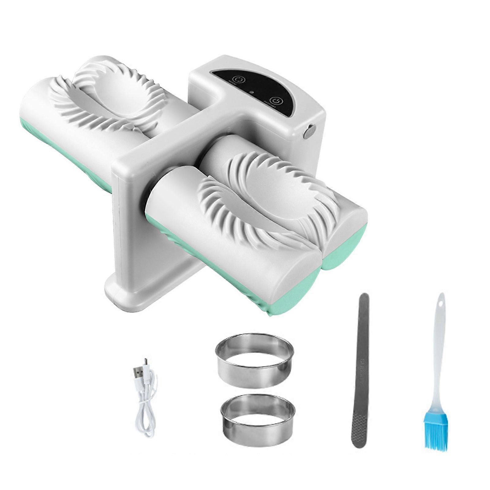 Automatic Electric Dumpling Maker Machine Mould Dumpling Maker Press Machine Electric Dumpling Machine Rechargeable Multicolor