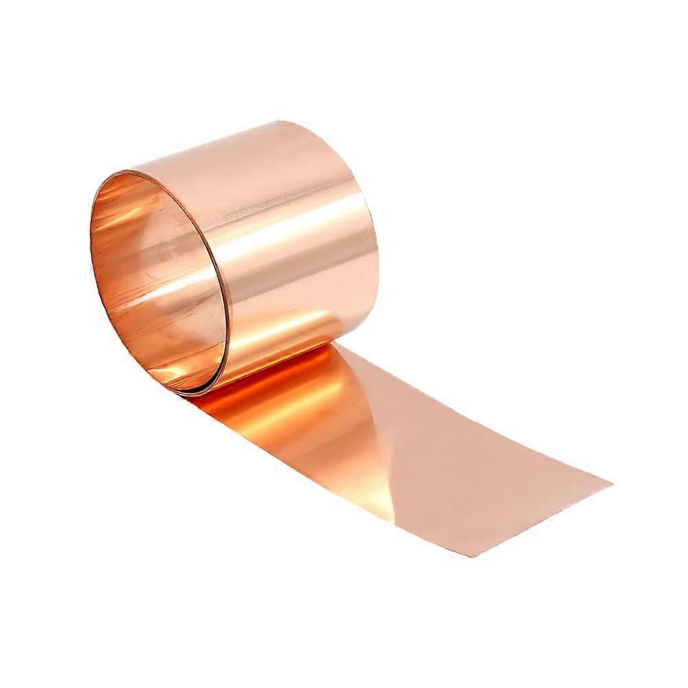 Red Copper Sheet 1M Length 0.3mm Thick 25mm Width for Laboratory Use and  Conductivity