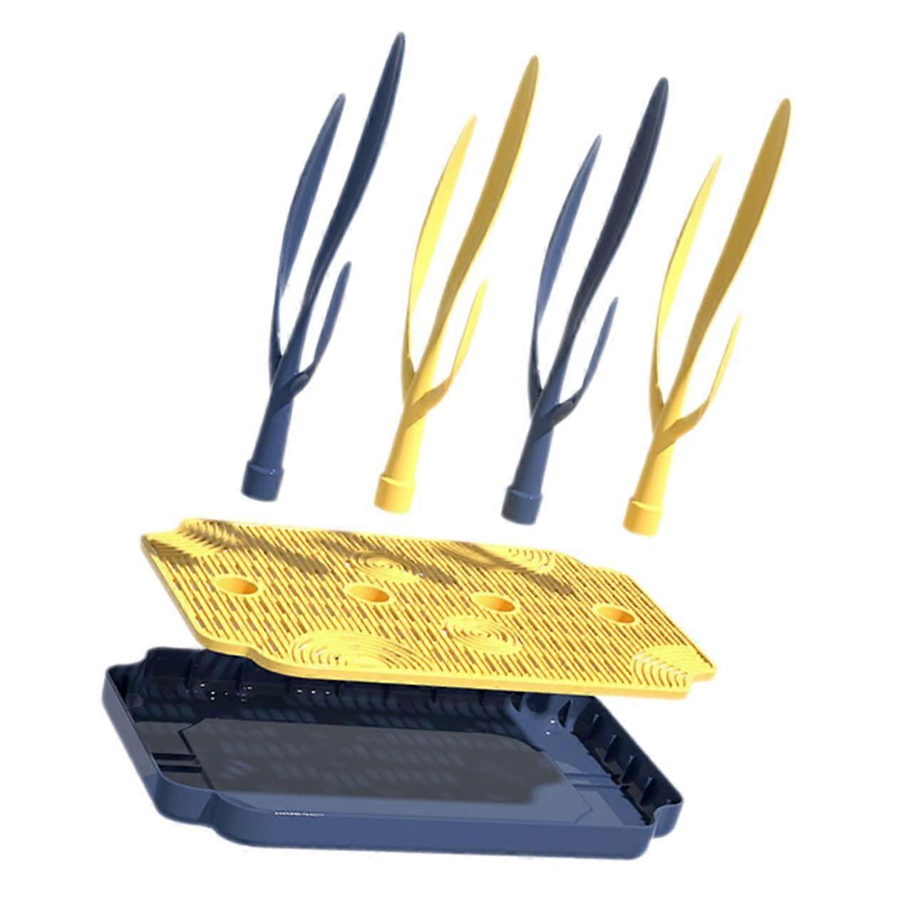 Bottle Drying Rack with Drip Tray for Mugs and Cups, SpaceSaving Water Bottle Holder