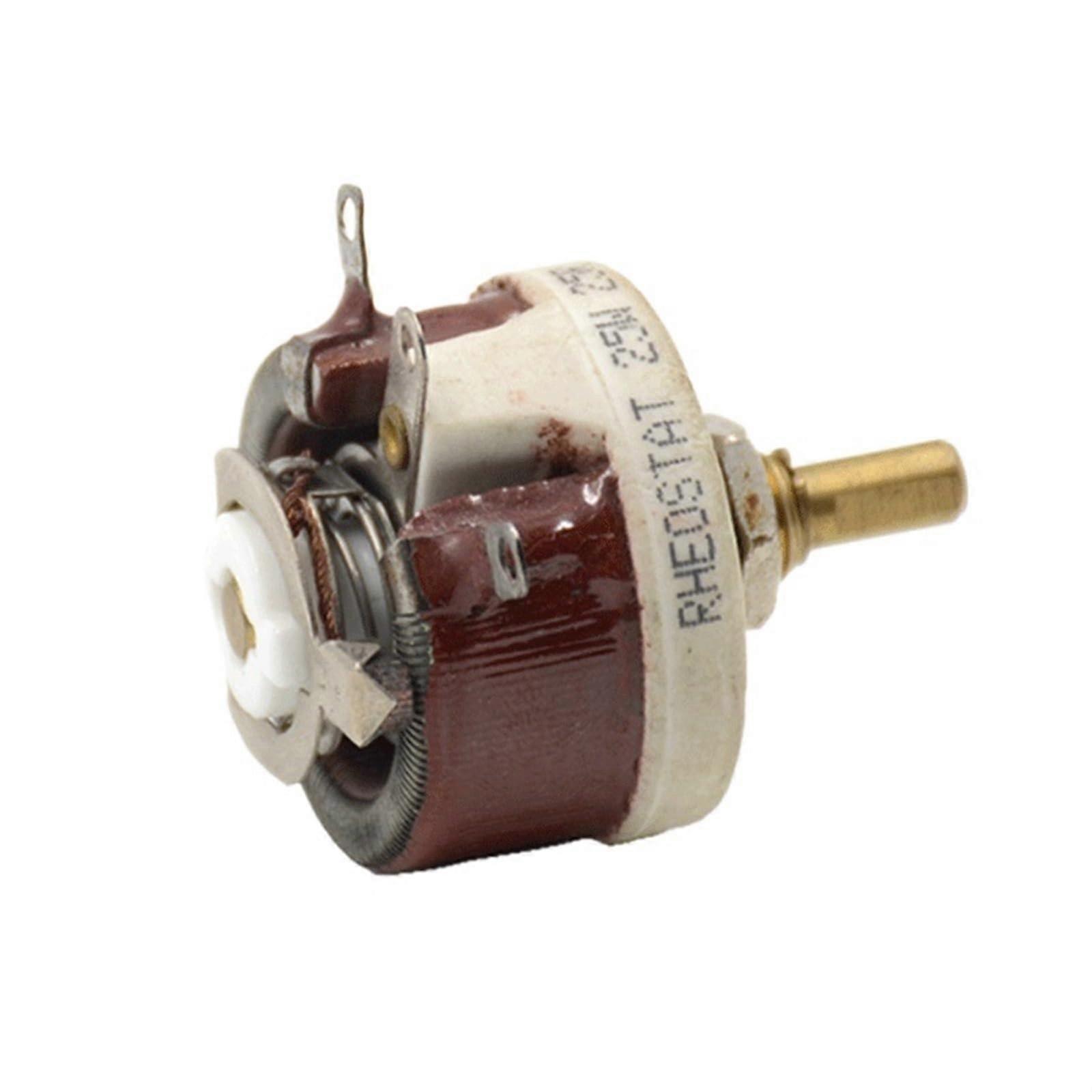 Power Rheostat 500W Rotary Wire Wound Variable Resistor 15 Ohm Adjustable Disc Shape