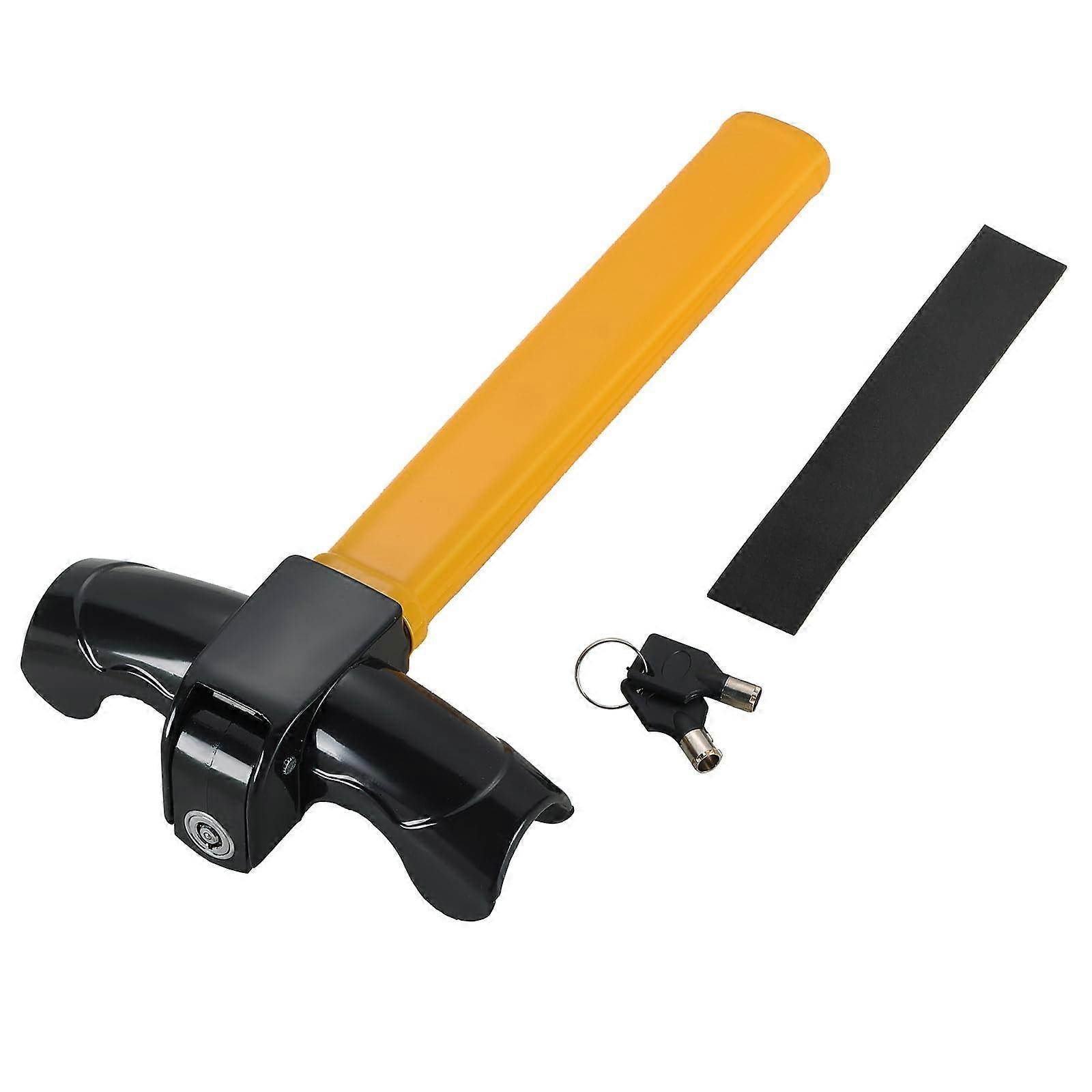 Universal Heavy Duty Car Steering Wheel Lock with Keys, Anti Theft Visibility Security for SUV Truck Van