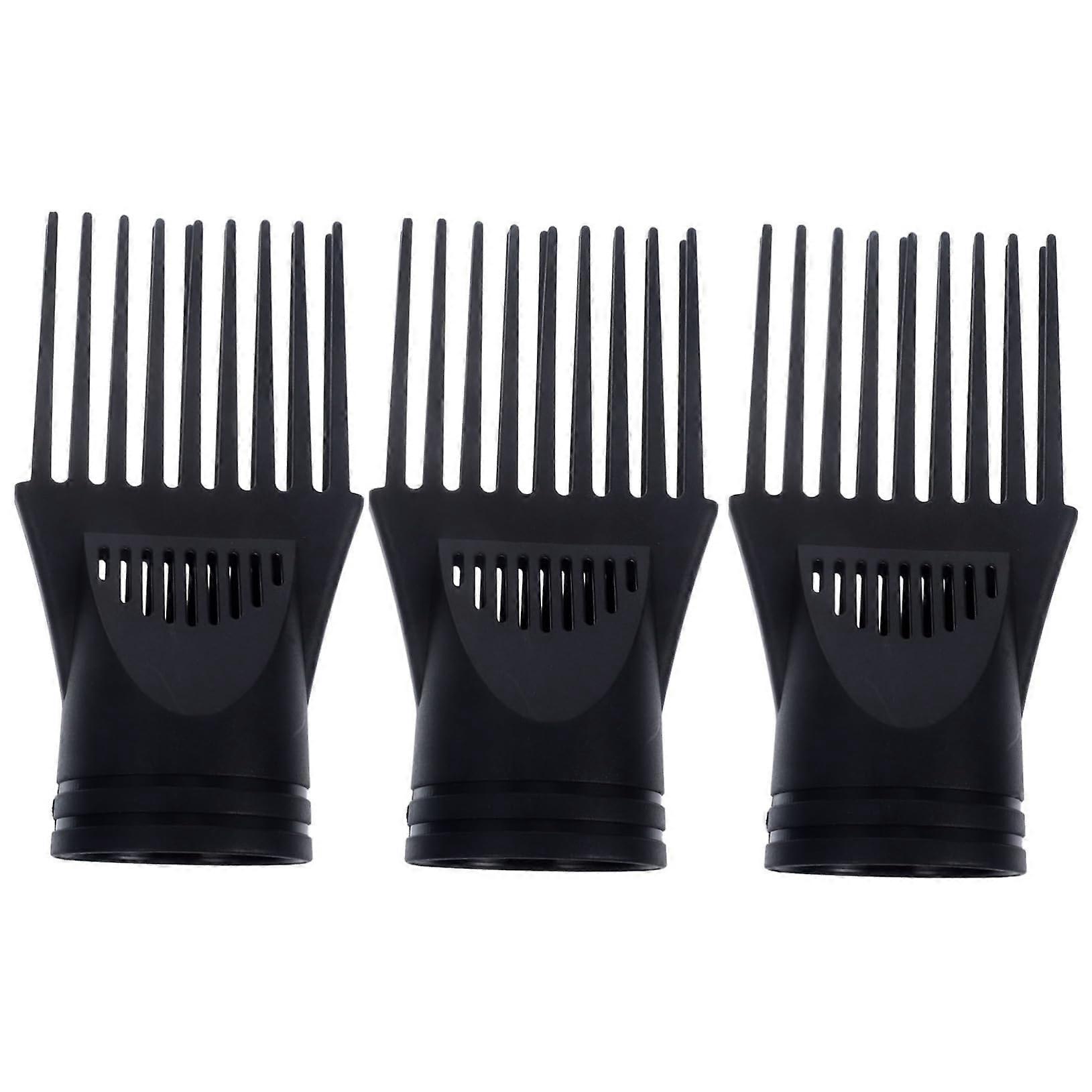 Hair Dryer Attachment Diffuser and Comb Set for Faster Drying Volumizing Styling Tool Black
