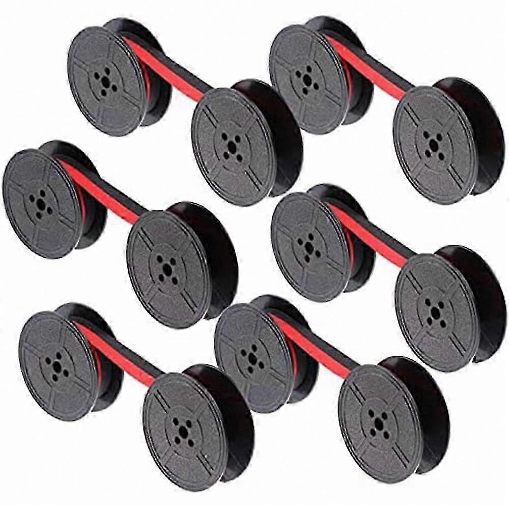 6-Pack Red & Black Twin Spool Typewriter Ribbon Replacement