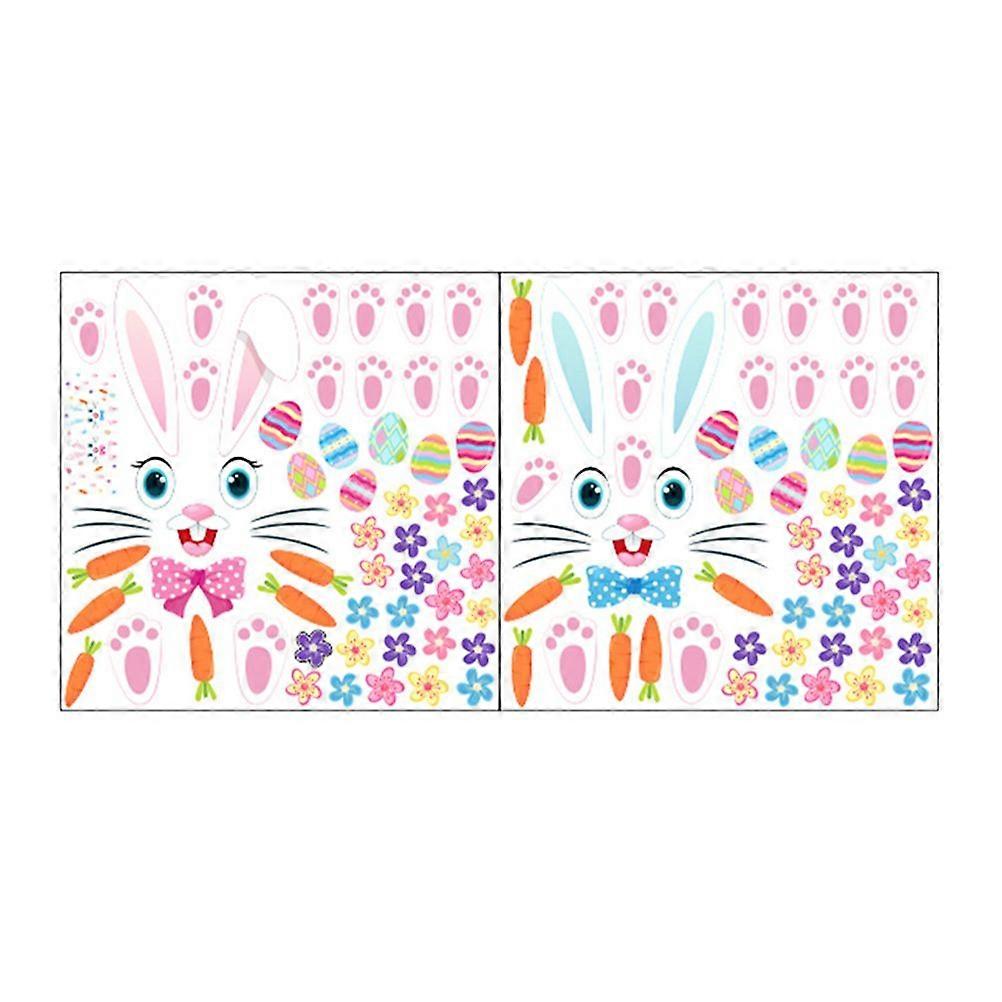1 Set Easter Wall Sticker Easter Party Wall Decal Window Sticker Decoration Waster Wall Decor