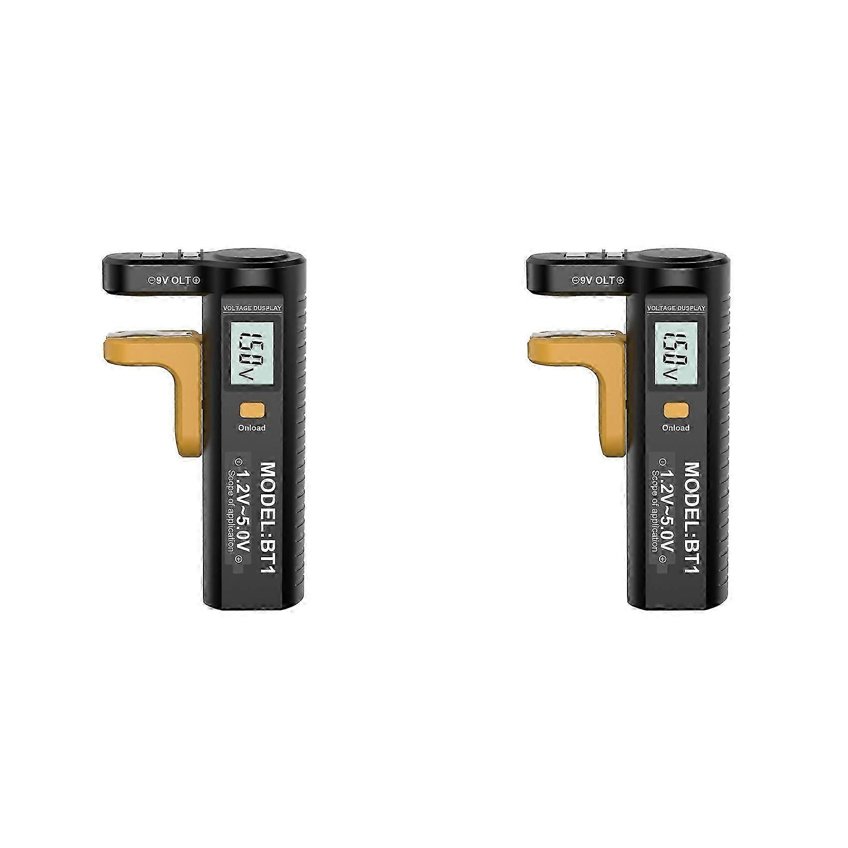 2X Digital Battery Tester LCD Display AA/AAA/C/D/N/9V/1.5V Button Cell Battery Capacity Check Detector