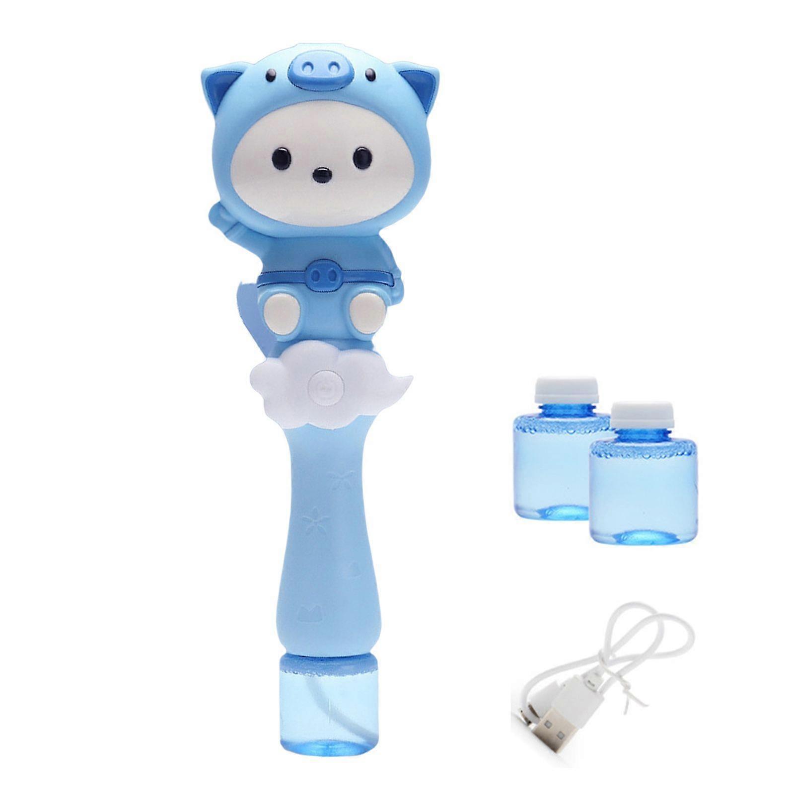 Kawaii Magical Wand Bubble Stick Automatic Blowing Maker Machine With Lights