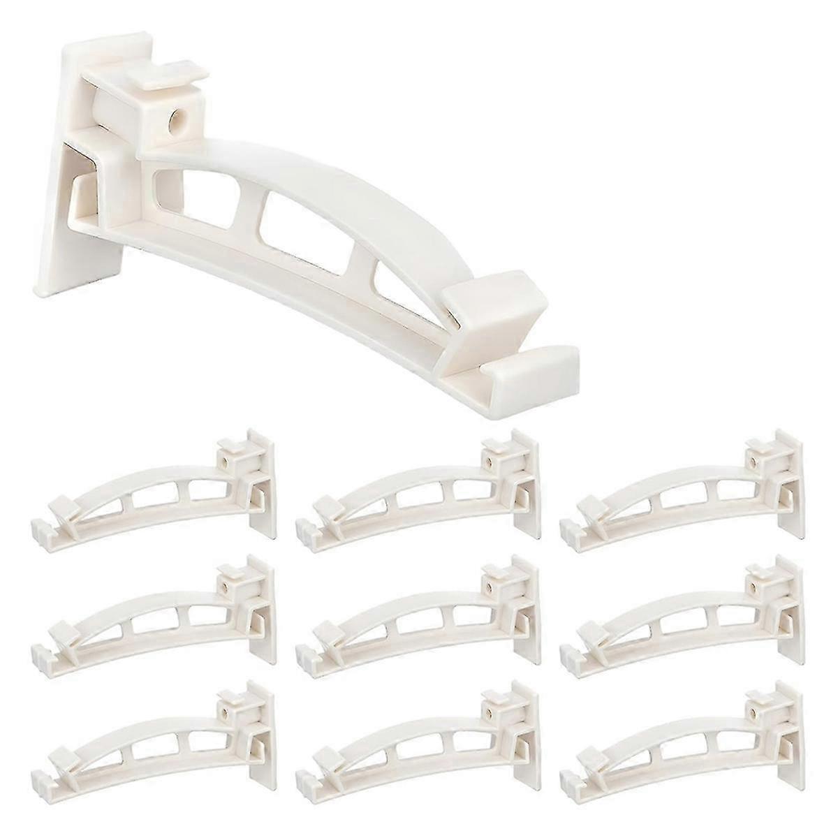 gutter hangers, sturdy PVC material, 10-piece set, repair sagging gutter brackets