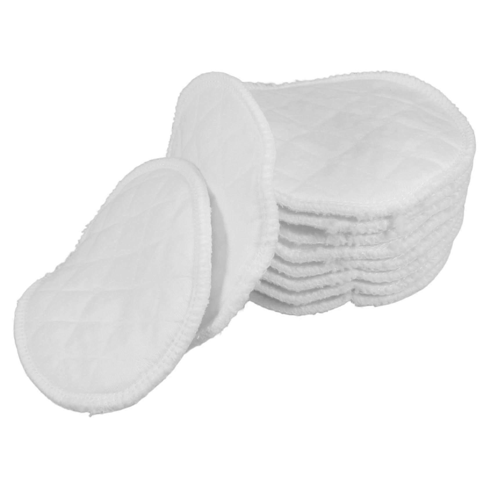 Reusable Breastfeeding Nursing Pads 10pcs Soft Breathable  Absorbency Washable Cotton Set