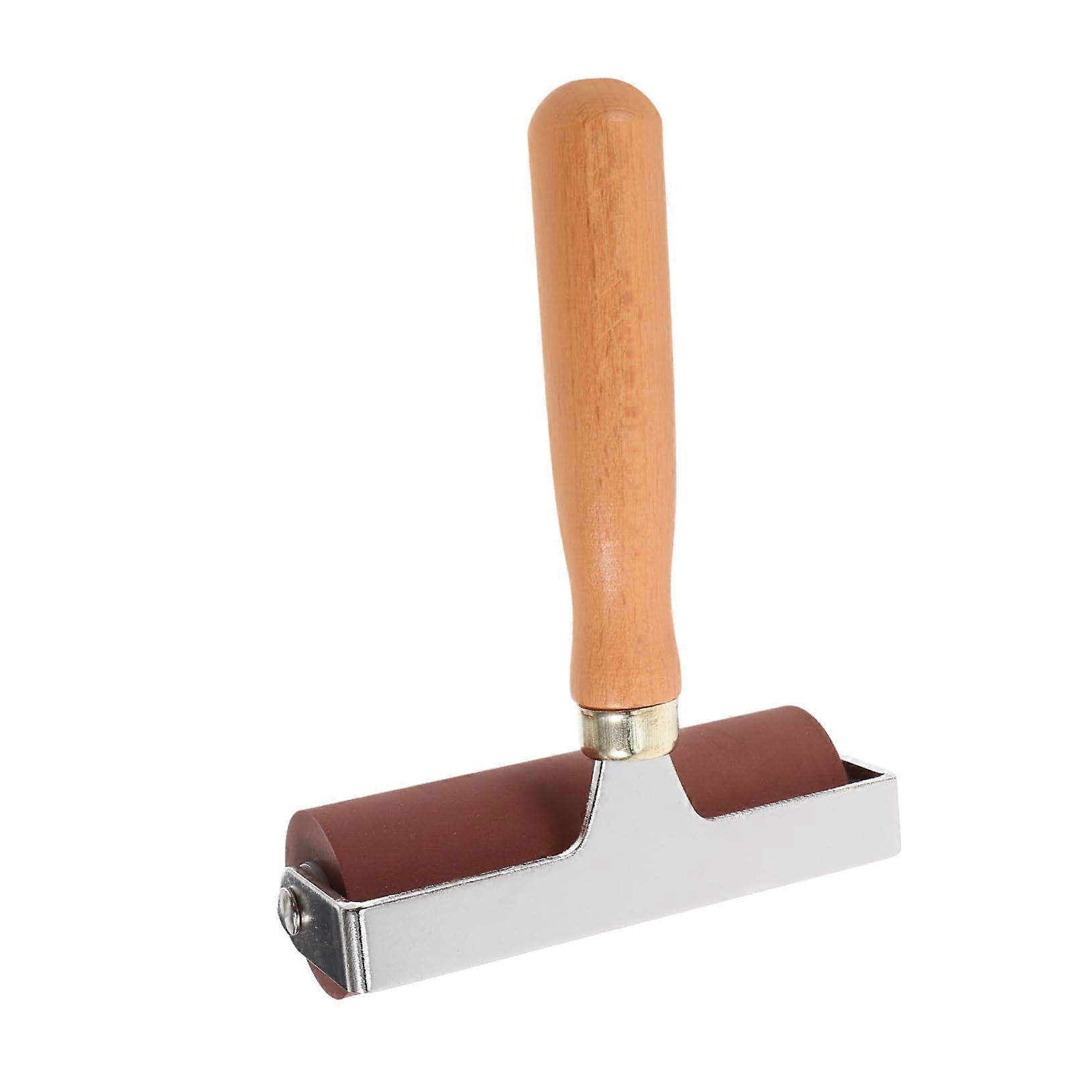 Printmaking Roller with Ergonomic Grip for Stamping Painting and Smooth Ink Coverage