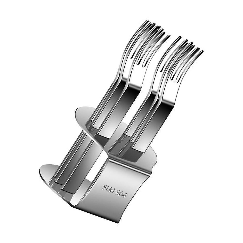 Fruit Appetizer Forks Stainless Steel Silver 1Set for Home Use