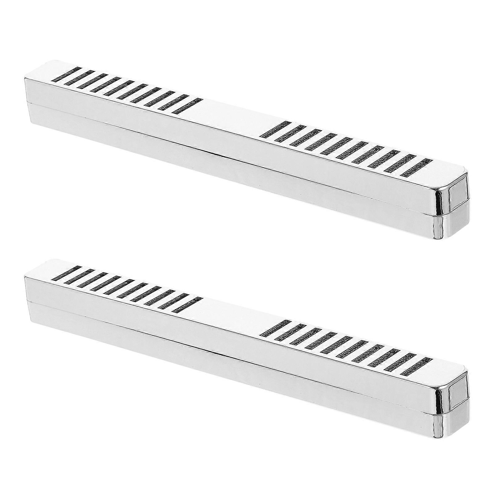 Tobacco Humidifier Silver Plastic Rectangle Cigar Humidifier Set 2Pcs